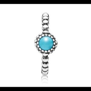 Pandora December Birthstone Turquoise Ring